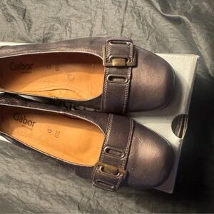 Gabor Women's Metallic Brown Loafers